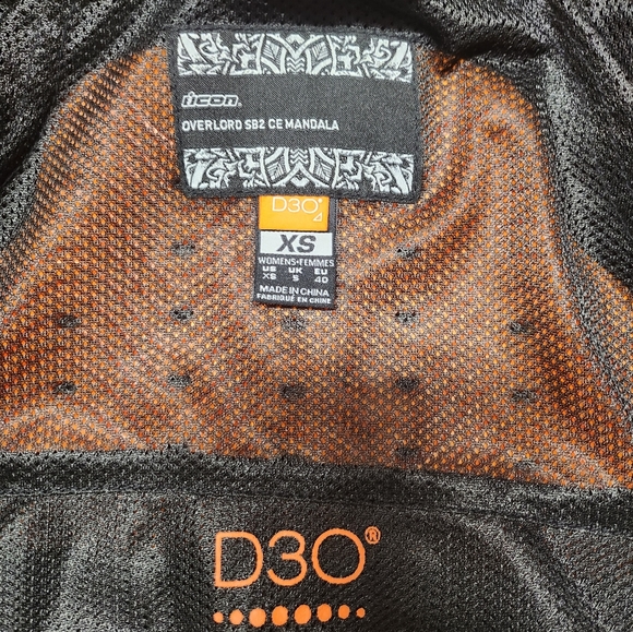 Icon D30 Overlord SB2 CE Motorcycle Racing Jacket, fully padded sz XS - Picture 2 of 8
